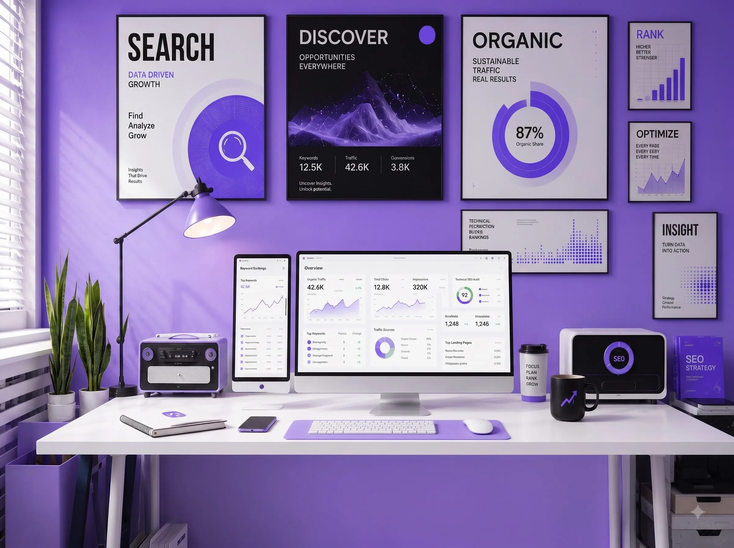 SEO and search visibility illustration